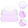 thumbnail image 4 of BRIGHTFUFU Portable Cake Box Violet Transparent For Birthday Party 1Pc, 4 of 5