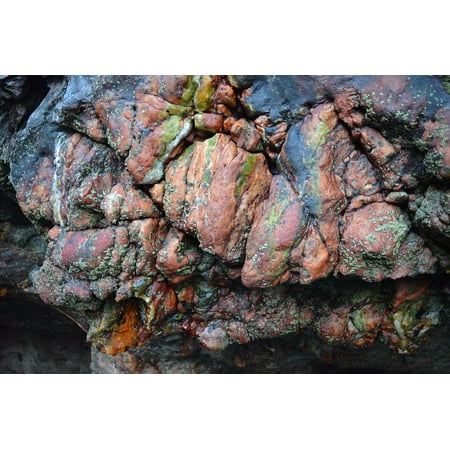 Seaside Rocks - LAMINATED POSTER Nature Sea Cliff Seaside Rocks Poster 24x16 Adhesive Decal
