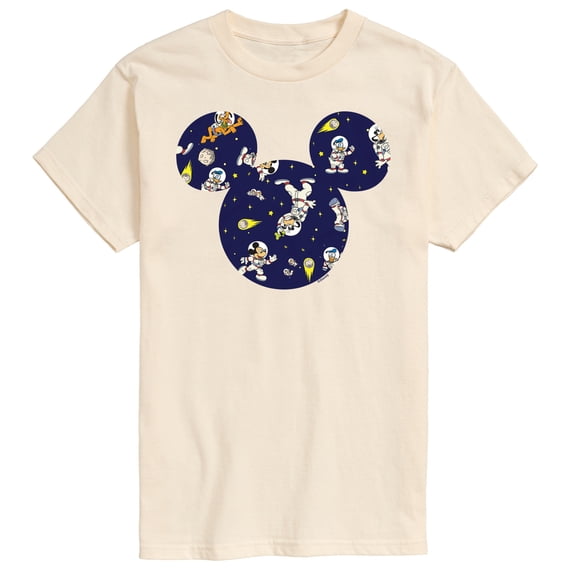 Mickey & Friends - Space Pattern - Men's Short Sleeve Graphic T-Shirt