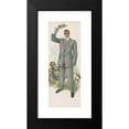 thumbnail image 2 of Anonymous 11x24 Black Modern Framed Museum Art Print Titled - Man Standing in Front of Man in Sleeveless Shirt Lying on Grass (1911), 2 of 5