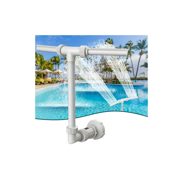 Fuente de agua para piscina Klleyna con rociado dual mejorado