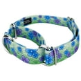 thumbnail image 3 of Country Brook Petz® Blue April Blossoms Martingale Dog Collar & Leash LTD, M, 3 of 6