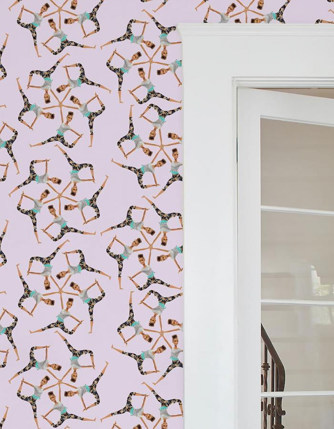 Made to Move Kaleidoscope Removable Vinyl Wallpaper by Barbie, Lavender