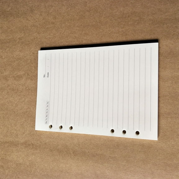 GOOHOCHY Binder Refills Paper Beige 80 Pages A5 Standard 8.1*5.6in