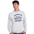 thumbnail image 4 of Worlds Greatest Farter Father Funny Men's Long Sleeve Tee T Shirt Brisco Brands S, 4 of 5