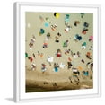 thumbnail image 3 of Marmont Hill "Beach Towels" by Karolis Janulis Framed Painting Print, 3 of 5
