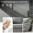 thumbnail image 3 of Ovios 6 Pieces Outdoor Patio Furniture All-Weather Sectional Sofa Loveseat for Lawn, Steel Frame, 3 of 6
