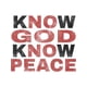 thumbnail image 2 of inspirational Casual Cotton Tee for Women – 'Know God, Know Peace' Quote Graphic, 2 of 7