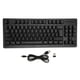 thumbnail image 1 of Teclado inalámbrico 2.4G 87 teclas retroiluminación RGB 1800mAh batería teclado de oficina para Win 7 para Win 8 negro, 1 of 14