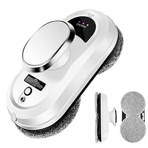 Robot limpiacristales CHOVERY, robot limpiador de cristales inteligente con potente succión de 5600 Pa, robot limpiador de ventanas con control remoto para ventanas, azulejos y puertas de clase.