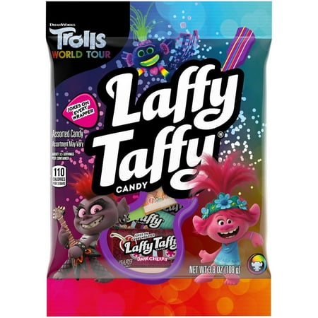 DreamWorks Trolls World Tour Laffy Taffy Assorted Taffy Mini Bars - 3.8-oz. Bag
