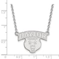 thumbnail image 2 of Sterling S. Rh-plated LogoArt Baylor University Large Pendant With Necklace; 18 inch; for Adults and Teens; for Women and Men, 2 of 2