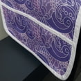 thumbnail image 3 of Floral Microwave Oven Cover, Flower Art Pattern with Swirly Petals Leaves Branches Curls Pastel Pattern, Water Resistant Organizer with Pockets for Kitchen, 36" x 12", Blue Violet Lilac, by Ambesonne, 3 of 4