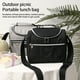 thumbnail image 2 of Minnieouse Fiambrera portátil, bolsa de algodón perlado, enfriador de alimentos, contenedor de almacenamiento Bento para Picnic, bolsa con asa para viajes Bolsas de mensajero y de hombro Negro Minnieouse AP012752-01, 2 of 6
