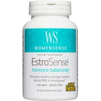 Natural Factors WomenSense EstroSense, Natural Supplement to Support Estrogen and Hormone Balance During PMS or Menopause, Vegan, Non-GMO, 60 Capsules