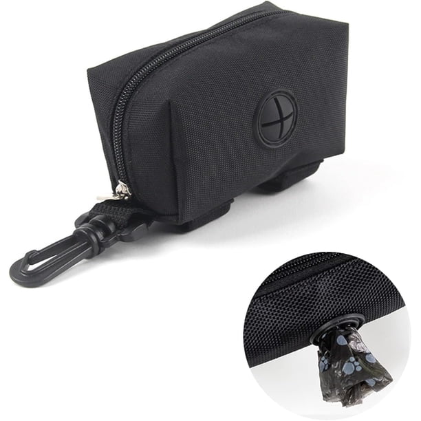 Rewera Dispensador de bolsas para excrementos de perros, soporte para bolsas para excrementos de perros, dispensador de bolsas para excrementos de perros, bolsa de tela portátil para excrementos,