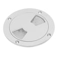 thumbnail image 1 of Placa de Cubierta para Barco, Placa Redonda de Acero inoxidable 316, Cubierta de Escotilla de Inspeccio Marina Desmontable, Cubierta de Tapa Resistente Al Agua para Marina, Yate, 1 of 7