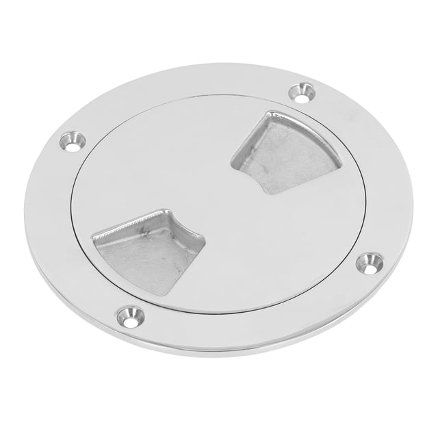Placa de Cubierta para Barco, Placa Redonda de Acero inoxidable 316, Cubierta de Escotilla de Inspeccio Marina Desmontable, Cubierta de Tapa Resistente Al Agua para Marina, Yate