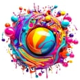 thumbnail image 1 of Puzzle Bgraamiens Paint Splashes 1000 piezas para adultos, 1 of 7