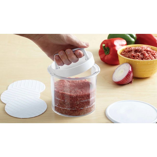 Mr. Bar-B-Q Inc Mr. Bar-B-Q Burgers on The Go Multi Layer Burger Press & Storage Set