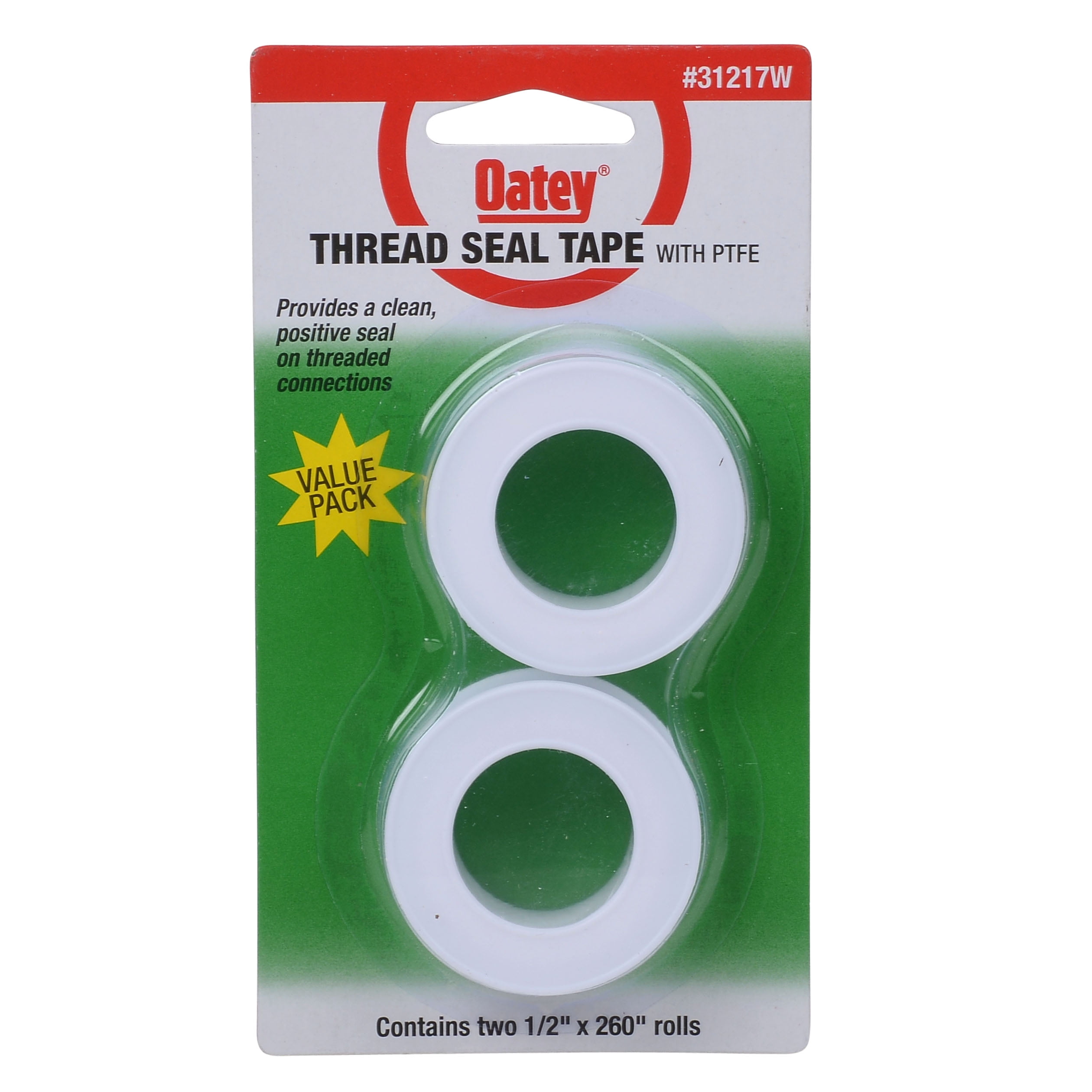x 260 in Oatey Fastape 1/2 in Heavy Duty 10 Rolls PTFE Thread Seal Tape 