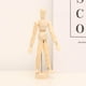 thumbnail image 5 of Figura de maniquí de madera para dibujo: muñeco articulado para artistas, ideal para dibujar, pintar y como referencia artística. Modelo de figura humana con articulaciones móviles para princ, 5 of 6