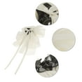 thumbnail image 5 of 1 Pc Fashion Ribbon Bow Hairpin Hairdo Clip for Women 7.48"x4.72"x1.97" White, 5 of 5