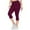 Red, variant on Women Plus Size Yoga Pants High Waist Workout Fitness Yoga Pants 7/10 For&nbsp;Comfy&nbsp;And Supportive Wear Red,XL