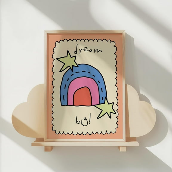 369 Prints rainbow Colorful Print For Kids Wall Art Nursery Poster Kids Room Art Decor Baby Shower Decor Gift For Kids Playroom Decor Quote Wall Art, Poster Only