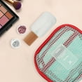 thumbnail image 4 of Unique Bargains 1 Pc Lightweight Storage Makeup Bag for Business Travel Flannel Fabric Green, 4 of 6