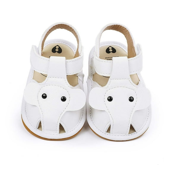 Juebong Toddler Baby Girls Boys Baby Shoes Soft Sole Non-slip Baby Toddler Shoes, White, 0-3 Months