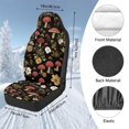 thumbnail image 7 of Pzuqiu Mushroom Car Seat Cover Warm Car Seats Covers Front Seats Only Anti-Slip Elastic Fabrics Auto Seat Protector Soft Comfortable Interior Full Coverage Fit for Most Cars SUV, 7 of 7