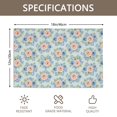 thumbnail image 3 of Placemat, Pioneer Flower Floral Print Pattern Place Mats Table Mat Set Of 2, PVC Washable Placemats for Party Kitchen Dining Decoration, 18x12 Inch, Fade Resistant, 3 of 6