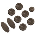 thumbnail image 4 of Incrustaciones de Botones de Llave Sunnimix para saxofón Alto Tenor Soprano marrón 9 piezas, 4 of 8