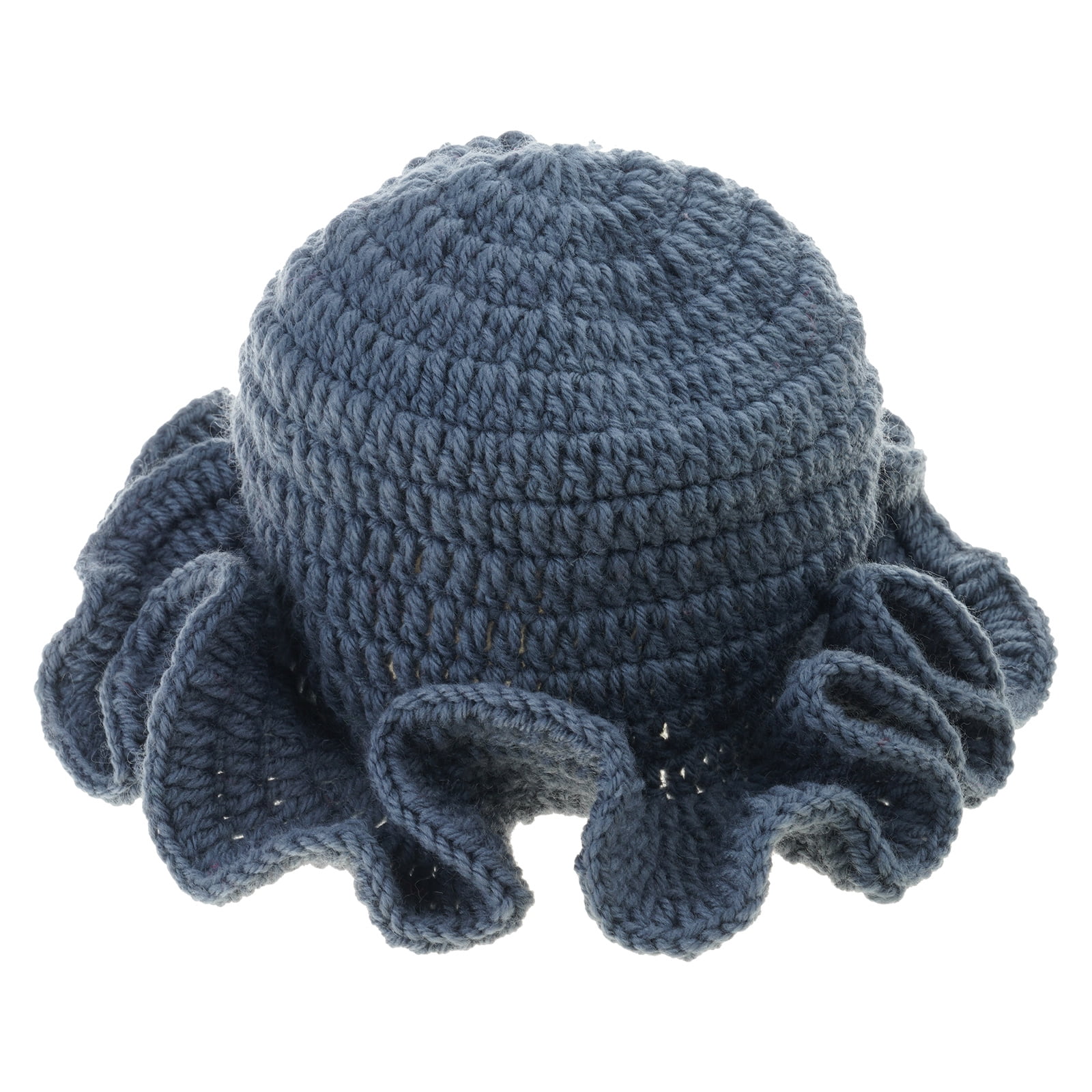 Handmade Crochet Bucket Hat Ruffled Brim Fisherman Windproof Adult Unisex Huhudde Adult Crochet Bucket Hat Handmade Ruffled Brim  main image 2