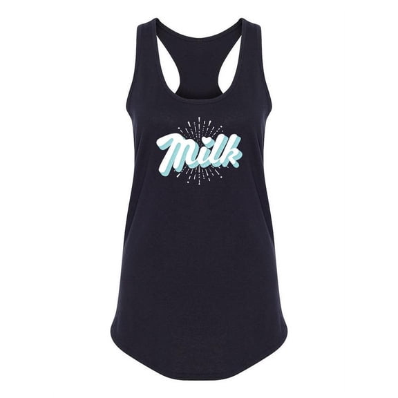 Milk Lettering Design Tank Women -Image by Shutterstock, Female Large