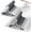 Gray, variant on Baby Hangers 40PCS, 11"-14" Extendable and Stackable Kids Hangers, 45g Ultra-Thick Space Saving Non-Slip Plastic Hanger for Infant, Toddler and Nursery Closet, White
