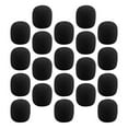 thumbnail image 6 of TEHAUX Black Foam Windscreen Lapel Microphone Sponge Covers 20 Pieces Noise Reduction Mic Accessories, 6 of 8