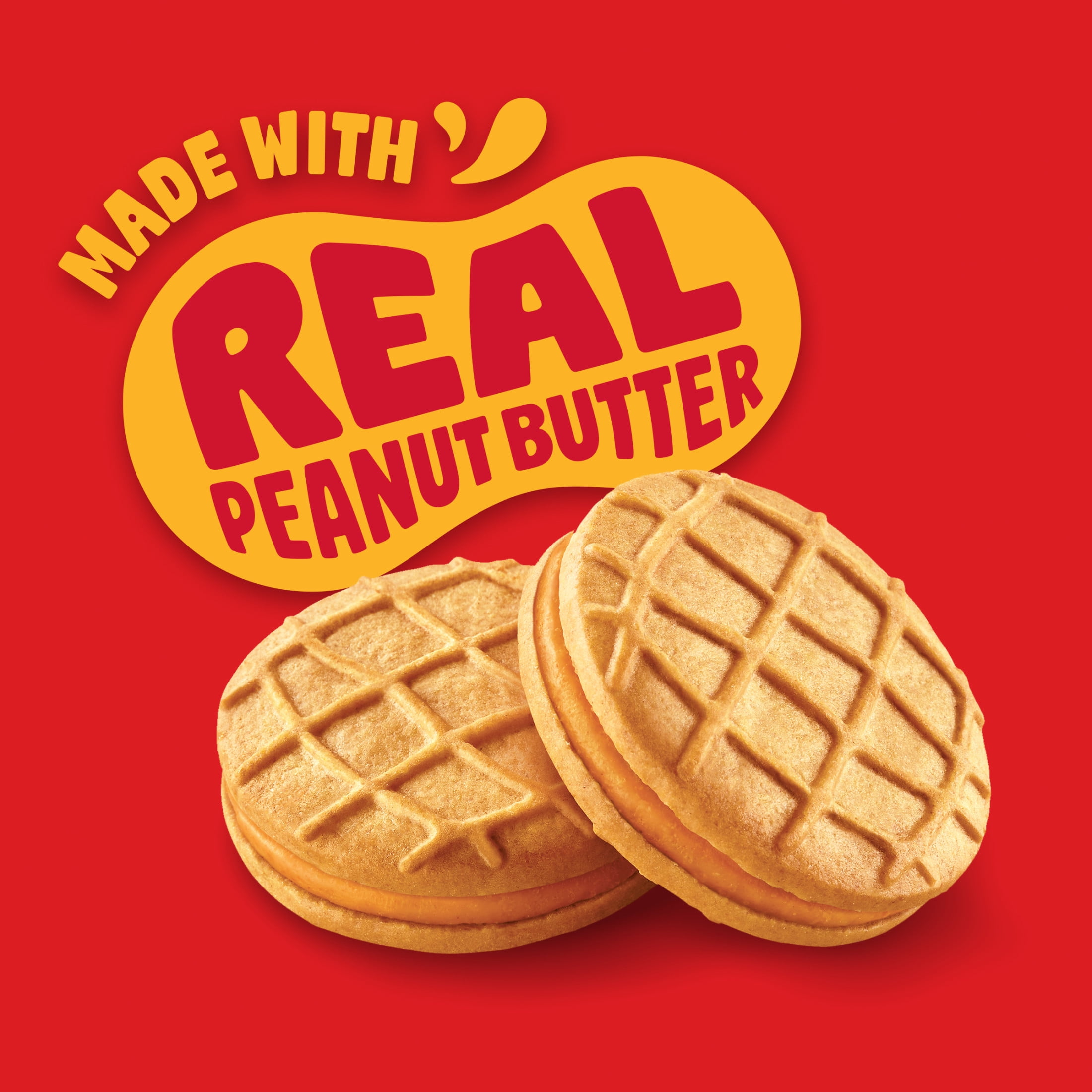 (2 pack) NUTTER BUTTER Peanut Butter Sandwich Cookies, King Size, 3.5 oz