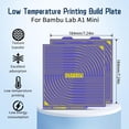 thumbnail image 7 of ABPETE A1 Mini Cool Plate 184x184mm for Bambu Lab, Textured Cold Plate Low Temperature Printing for Bambu A1 Mini, 7 of 7