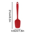 thumbnail image 3 of 2-Pack Silicone Spoon Spatula Set , High Heat Resistant Flexible Rubber Scraper for Cooking Mixing Baking(Blue,21x5x1cm), 3 of 6