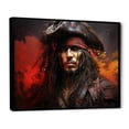 thumbnail image 2 of Designart "Fiery Courage Of Pirates And Corsairs II" Pirate Floater Framed Wall Art Living Room, 2 of 5