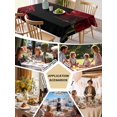 thumbnail image 6 of Red Rose Tablecloth Rectangle Table Cloth 60x102, Waterproof Tablecloth Outdoor Table Cloth, Vintage Abstract Garden Flower Floral Black Washable Table Cover for Kitchen Dinning Party, 6 of 8