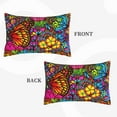 thumbnail image 2 of Lsque Butterfly Garden Pattern Pillow Case – Soft & Cozy Throw Pillow Cover, Hypoallergenic Cushion Case for Sleeping Women with Envelope Closure-20"x30", 2 of 6