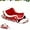 Red, variant on Christmas Sleigh Dog Bed, Funny Santa Sleigh Pet Warm Washable Dogs Beds, Soft Plush Washable Pet Sofa with Non-Slip Base, or Winter Indoor Outdoor, for Small & Large Pets (Brown,S)