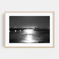 thumbnail image 2 of Night Reflections - O.B. Pier - San Diego California Photography Black and White Bridge Night Sky Ocean Coastal Water Minimalist Unframed Wall Art Print 20 x 28 inches, 2 of 7