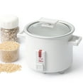 thumbnail image 2 of Small Rice Cooker, 1.5 Quart Mini Non-Stick Coated Insert Food Steamer and Dishwasher-Safe Glass Lid and Pot, White, 2 of 9