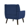 thumbnail image 6 of UIXE Modern Accent Chair Set of 2 Indoor Upholstered Armchair for Living Room, Comfy Arm Chair Single Sofa, Blue, 6 of 6