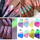 thumbnail image 1 of Pegatinas para uñas para decoración de uñas, pegatinas para uñas para mujeres, 8 piezas, pegatinas para decoración de uñas con reflejos de llama, láminas adhesivas, pegatinas para decoración de uñas D, 1 of 4