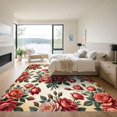 thumbnail image 3 of ODIKA 8'x10' Machine Washable Non-Slip Area Rug, Vintage Red High Traffic Rug, Red, 999181, 3 of 7